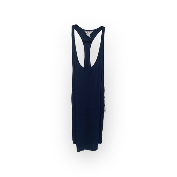 new Hard Tail ★ Sporty Racer Back Athletic Yoga Running Tank Tee ★ Navy ★ Medium - Picture 5 of 16